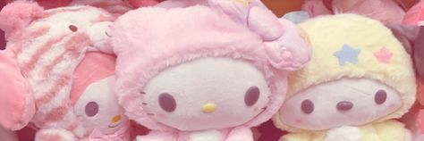 Sanrio Banner Aesthetic, Plushie Header, Sanrio Discord Banner, Sanrio Bunnies, Kawaii Twitter Banner, Sanrio Twitter Header, Kawaii Core Banner, Kawaii Discord Banner, Pastel Library