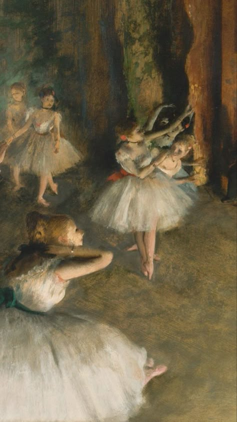 Painting Ballerina, Painting Victorian, Ballet Illustration, Edgar Degas Art, Degas Dancers, Famous Art Pieces, Degas Paintings, Ballet Painting, Ballerina Painting