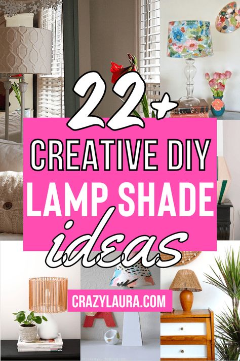 Lampshades are often considered a necessary piece of décor. Check out these 22+ creative DIY lamp shade frame ideas! #DIY #HomeDecor Frame Ideas Diy, Diy Lampshade Makeover, Lamp Shade Crafts, Burlap Lampshade, Diy Lampshade, Make A Lampshade, Creative Lamp Shades, Floral Lampshade, Lamp Shade Frame