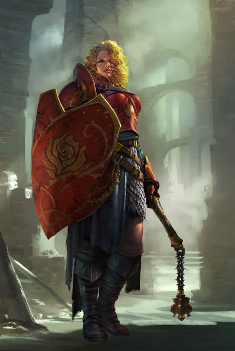 Human Character Art, Dnd Warrior, Dnd Knight, Medieval Fantasy Art, Character Dnd, Witcher Wallpaper, Red Knight, Pathfinder Character, Heroic Fantasy