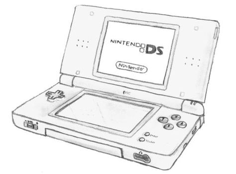 Nintendo Tattoo, Old Nintendo, Anniversary Tattoo, Weird Drawings, Nintendo Dsi, Nintendo Ds Games, Handheld Game Console, Drawing Games, Cartoon Tattoos