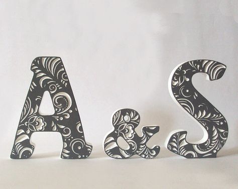 Wooden Initial Letters Wall Decor, Wood Wedding Gifts, Tall Decor, Letters Wall Decor, Ampersand Sign, Wedding Gifts For Couple, Gift Letter, S Letter Images, Initial Wall