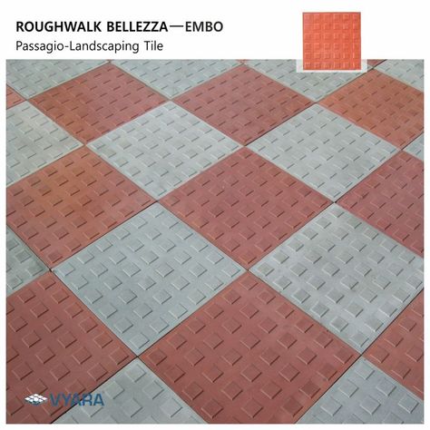 Parking Tiles Design, Concrete Tile Floor, Parking Tiles, Paver Blocks, Paver Designs, Paver Tiles, Compound Wall, Red Tiles, Floor Tile Design