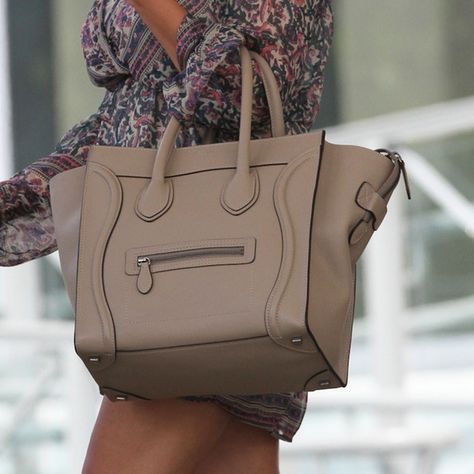 Celine Luggage Tote.....my dream handbag! Celine Bag Luggage, Beige Luggage, Celine Mini Luggage, Celine Tote, Mini Luggage, Hot Handbags, Celine Luggage, Handbag Heaven, Celine Bags