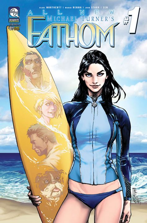 In this PREVIEWSworld Exclusive interview Blake Northcott talks about <strong>All New Fathom</strong> for Aspen Comics, and how she hopes to carry the torch for revered comics legend Michael Turner. Fathom Comic, Lady Mechanika, Aspen Comics, Gen 13, The Brave One, Aspen Art, Comic Book Girl, Michael Turner, Book Graphic