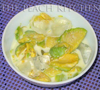 Avocado with Condensed Milk - The Peach Kitchen Avocado Recipes Dessert, Filipino Sweets, Condensed Milk Desserts, Philippine Food, Mary Berg, Pinoy Foods, Peach Kitchen, Avocado Dessert, Asian Sweets