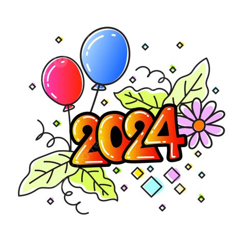 New Year Sketch 2024, New Year Drawing 2024, New Year Board Decoration, Happy New Year 2024 Drawing, Happy New Year 2024 Anime, New Year Doodle Art, New Year Drawing Ideas Kids, 2024 New Year Design, 2024 New Year