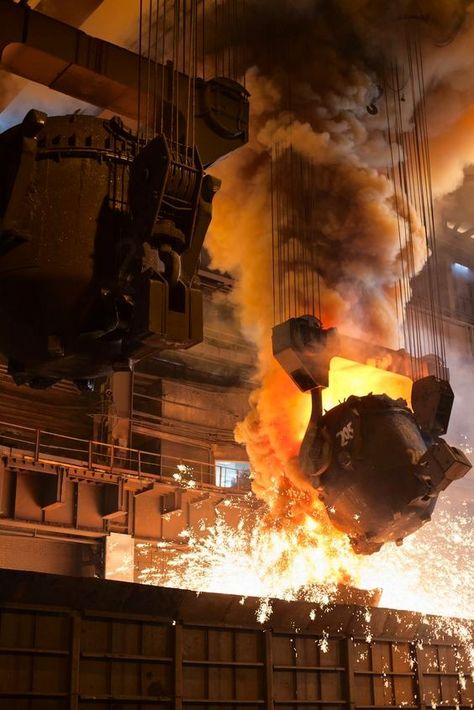 The Industrialist — steel mill Bethlehem Steel, Blast Furnace, Steel Worker, Molten Metal, Steel Mill, Industrial Factory, Industrial Machinery, Industrial Architecture, Iron Ore