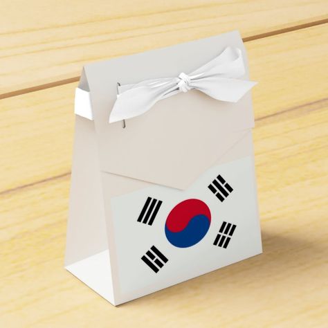 Flag of South Korea Favor Box