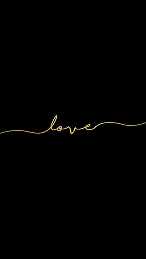 Gold Love Phone Wallpaper • Lock Screen Love Lockscreen Wallpaper, Love Lockscreen, Papan Tulis Kapur, Phone Wallpaper Quotes, Love Backgrounds, Cute Black Wallpaper, Black Phone Wallpaper, Iphone Black, Iphone Lockscreen