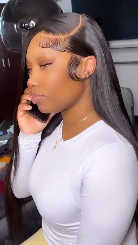 Side Part On Black Women, 4x4 Side Part Closure Wig, C Part Wig, 30 Inch Bussdown Side Part, Side Part Closure Wig, Frontal Side Part, Deep Side Part Wig, Closure Side Part, Side Part Closure