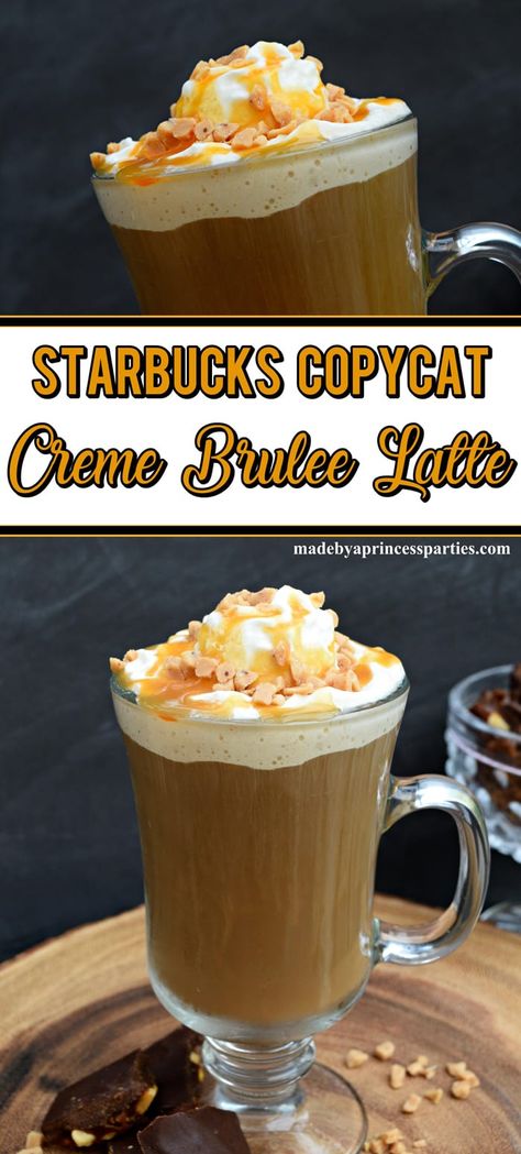 Love Starbucks Creme Brulee Latte coffee drink but bummed they don't make it year round? Make your own from the comfort of your own home with my Starbucks Copycat Creme Brulee Latte Recipe! Creme Brulee Creamer Recipe, Creme Brulee Coffee Recipe, Crème Brûlée Coffee, Creme Brulee Syrup, Creme Brulee Starbucks Recipe, Creme Brulee Coffee Creamer Recipe, Starbucks Creme Brulee Latte Recipe, Caramel Brûlée Latte, Caramel Brulee Latte Recipe Starbucks