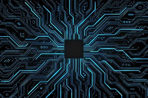 Mother Board Wallpaper, Motherboard Aesthetic, Tech Background Aesthetic, Motherboard Art, Electronic Aesthetic, Technology Pictures, Blue Technology Background, Autocad Layout, Aesthetic Technology