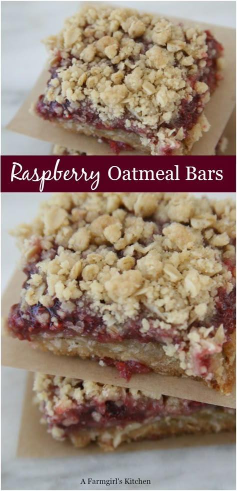 Smuckers Jam, Oatmeal Crumble Bars, Raspberry Oatmeal Bars, Raspberry Recipe, Oatmeal Crumble, Easy Dessert Bars, Dessert Taco, Raspberry Oatmeal, Raspberry Bars