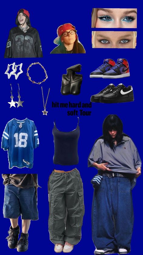 Billie Eillish hit me hard and soft tour outfit ideas Billie Eilish Concert Outfit, Billie Eilish Fashion, Billie Eilish Outfits, Sick Clothes, Billie Eillish, Earthy Outfits, Thrifted Outfits, Outfit Inspo Casual, Concert Fits