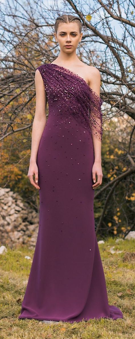 جورج حبيقة, Dress Elegant Classy, Robes D'occasion, One Shoulder Prom Dress, Custom Prom Dress, Gareth Pugh, Georges Hobeika, Sequin Party Dress, فستان سهرة