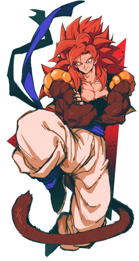 Gogeta Ssj4 Pfp, Gogeta Super Saiyan 4, Mha Art, Ball Painting, Gogeta And Vegito, Dragon Ball Super Artwork, Jojo's Bizarre Adventure Anime, Anime Dragon Ball Goku, Dragon Ball Super Manga