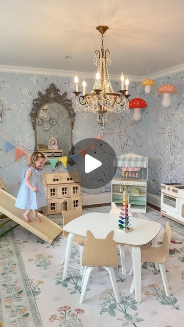 Samantha Varvel on Instagram: "Reset our playroom with us with a beautiful new rug from @ruggable’s new @wmorrisandco collection. I have always loved Morris & Co.’s iconic floral designs, and the pattern on this rug brings our space to life for Spring! Not to mention @ruggable’s rugs are so easy to wash and the perfect base for a children’s playroom.

If you’ve been following for a while, you know that we converted our dining room into a playroom over a year ago. It’s been one of the best decisions we’ve made. While we have switched it back to a dining room from time to time for special occasions, it was time to reset it as the playroom, as the kids spend most of their time in this space. I love doing a little refresh of their toys and decor from time to time to keep it feeling new and exc Ruggable Playroom Rug, Ruggable Kids Playroom, Ruggable Rug Kids, Magnolia Room, Lace Tablecloths, Mismatched China, Lace Tablecloth, A Year Ago, Floral Designs