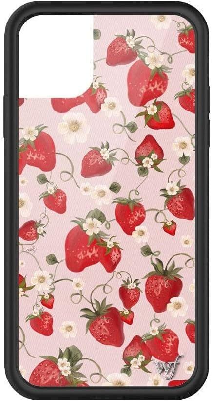 Brand Wildflower Color Strawberry Fields - iPhone 14 Pro Form Factor Bumper Compatible Phone Models iPhone 14 Pro Material Rubber Wild Flower Case, Strawberry Fields Forever, Wildflower Cases, Pink Strawberry, Strawberry Fields, Strawberries, Phone Case, Iphone