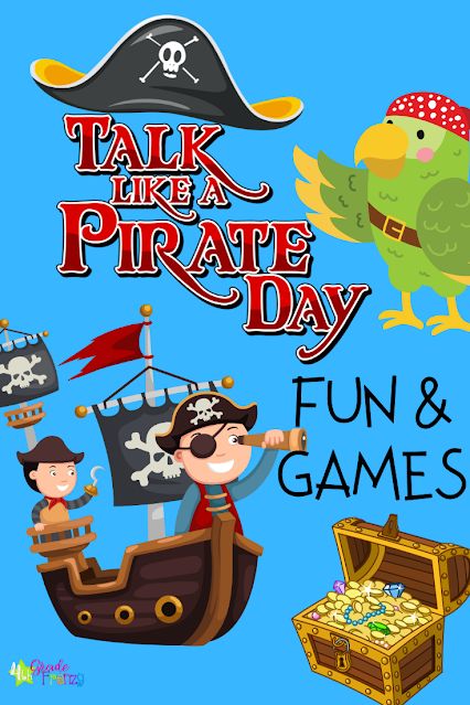 Ahoy Matey! Let's add some pirate themed fun to your lesson plans on Talk Like a Pirate Day! Pirate Day Activities, Pirate Phrases, Letter In A Bottle, September Ideas, Talk Like A Pirate Day, Pirate Books, Talk Like A Pirate, Ahoy Matey, Pirate Day