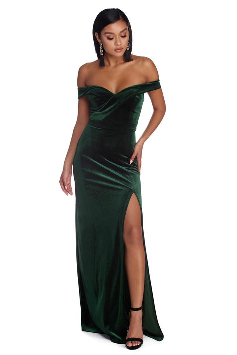 Velvet Sweetheart Dress, Green Velvet Dress, Velvet Gown, Windsor Dresses, Sweetheart Dress, Green Prom Dress, A Line Gown, Stretch Velvet, Outfits Winter