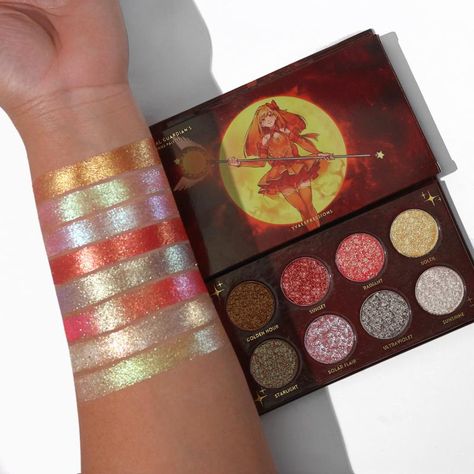 Magical Guardian’s Glimmer Glitter Duochrome Eyeshadow Palette , Iridescent shimmer Makeup, Metallic pigmented shadow Makeup Metallic, Glitter Palette, Duochrome Eyeshadow, Shimmer Makeup, Makeup For Black Skin, Graphic Eyeliner, Single Eyeshadow, Eyeshadow Primer, Matte Liquid Lipstick