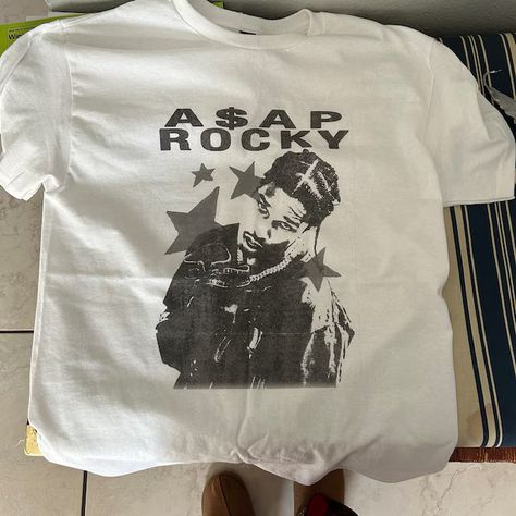 ASAP ROCKY T SHIRT #asaprocky #asap https://www.etsy.com/shop/MISSIDECLOTHING Asap Rocky Shirt, Clothe Designs, Asap Rocky T Shirt, Clothing Wardrobe, City Fashion, Asap Rocky, City Style, Fashion Ideas, Rocky