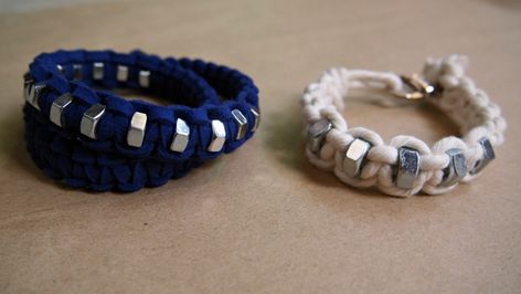 D.I.Y HEX NUT MACRAME BRACELET – R E Mechanic Gifts Diy, Gifts For Mechanics, Useful Gift Ideas, Diy Mechanics, Mechanic Gifts, Hex Nut, Christmas Crafts For Gifts, Macrame Knot, Macrame Bracelet