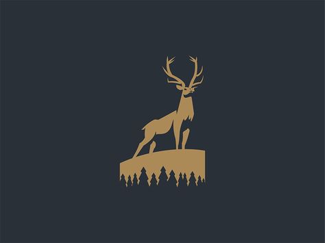 Elk Deer Design Logo, Hunting Logo, Stag Tattoo, Crest Embroidery, Animals Logo, Logo Animal, Inspiration Logo Design, Deer Art, Deer Design