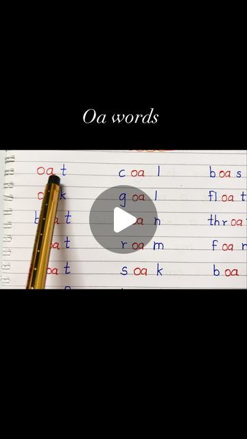 Archita Joshi on Instagram: "Oa words   Follow our YouTube channel for more information. Watch full video on our YouTube channel  https://youtube.com/@geniusphonicsandgrammarcla1720?si=t_QG7BKYdbx93rFI  #phonicsstory #phonics #phonicsactivities #phonicsgames #phonicsforkids #phonicsclass #jollyphonics #phonicsreading #mulitisensory #phonicsinstruction #phonicsideas #phonicsisfun #phonicsounds #phonicssoundactivity #rukshamchildlearning #spellingmistake #phonicslesson #vrukshamphonicslesson #blendingwords #scienceofreading #read #readingisfun #reading #readingtipsforparents #readingtime" Oa Words Phonics, Oa Phonics, Oa Words, Ing Words, Phonics For Kids, Phonics Instruction, Phonics Games, Jolly Phonics, Phonics Words