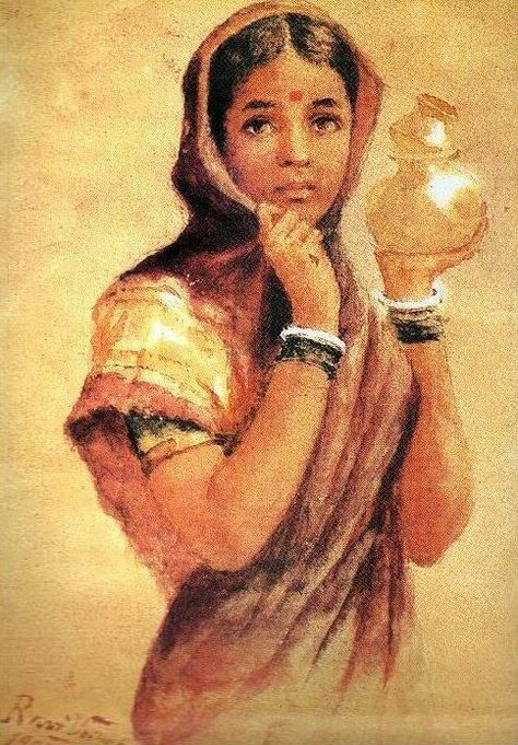 Dinanath Dalal - Alchetron, The Free Social Encyclopedia Ravivarma Paintings, The Milkmaid, Ravi Varma, Raja Ravi Varma, Canvas Art Painting Acrylic, Most Famous Paintings, Canvas Art Projects, Crayon Art, Textured Canvas Art