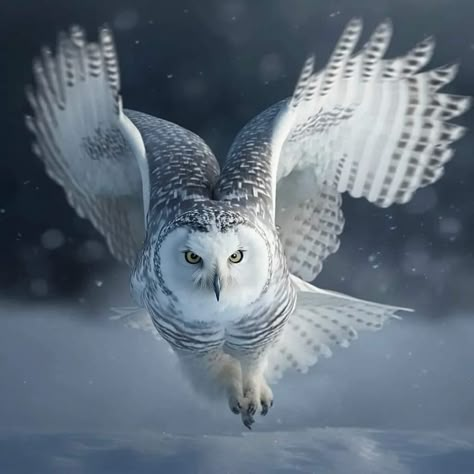 White Owl Flying, Snowy Owls, Owl Species, Owl Photography, Owl Artwork, Owl Wallpaper, Snow Owl, Wild Animals Pictures, Owl Photos