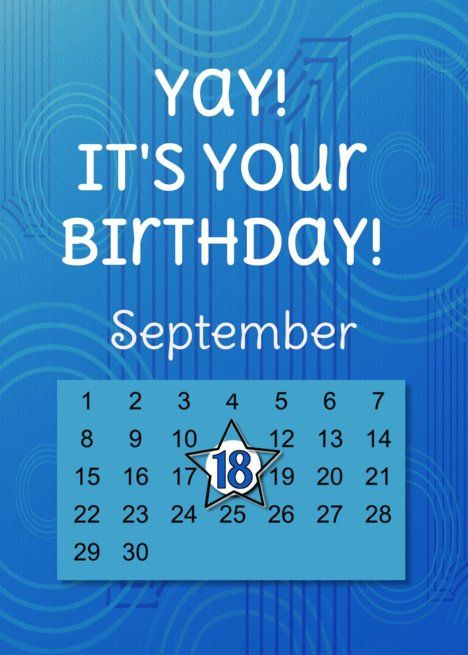 September 18th Yay It’s Your Birthday date specific card #Ad , #ad, #card, #specific, #date September Birthday Quotes, August Birthday Quotes, Birthday Card Template Free, Its My Birthday Month, Personalized Holiday Cards, Good Morning Happy Monday, Lonliness Quotes, Birthday Date, Birthday Quotes Funny For Him