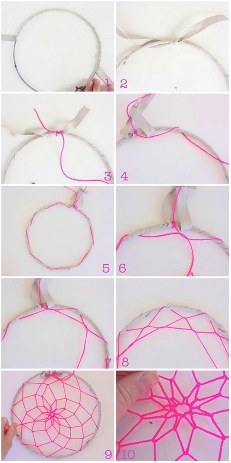 Diy Dream Catcher For Kids, Homemade Dream Catchers, Dream Catcher For Kids, Diy Dream Catcher, Diy Dream Catcher Tutorial, Atrapasueños Diy, Dream Catcher Tutorial, Dream Catcher Patterns, Pola Macrame