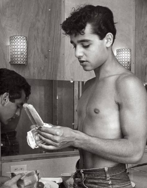 Hollywood Male Actors, Sal Mineo, The Outsiders Ponyboy, Shirtless Actors, Johnny Crawford, Gay History, Classic Film Stars, Man Images, Famous Men