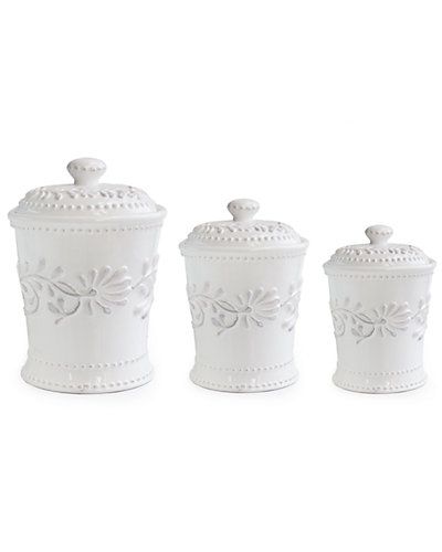 Table Top Storage, 3 Piece Kitchen Canister Set, Ceramic Canister Set, Ceramic Canisters, Ashley Homestore, Kitchen Canister Set, Ceramic Canister, Home Decor Sets, Contemporary Farmhouse