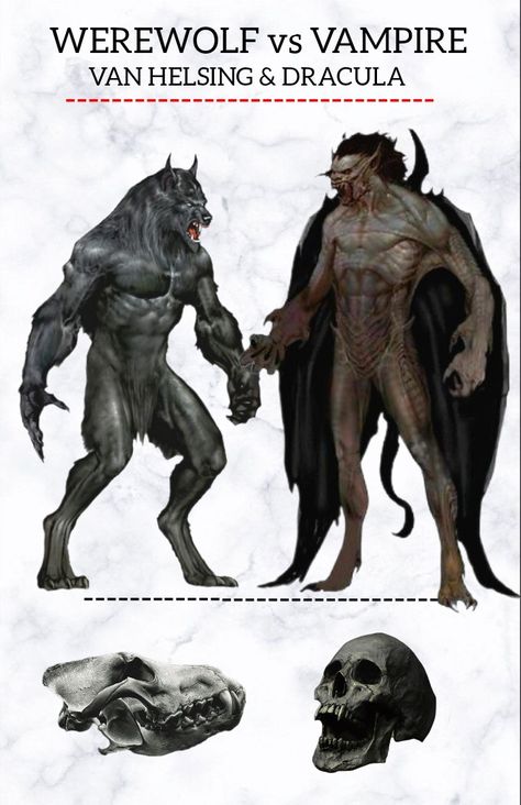 Van Helsing and Dracula in Conceptual Arts Vampire Van Helsing, Werewolf Van Helsing, Fantasy Creatures Art Humanoid, Van Helsing Art, Werewolf Rpg, Werewolf Concept Art, Skinwalker Art, Van Helsing Werewolf, Vampire And Werewolf