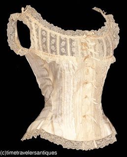 Corset Cover, Edwardian Corsets, 1900s Fashion, Look Retro, Vintage Corset, Victorian Clothing, Corsets And Bustiers, Turn Of The Century, Dresses Outfits