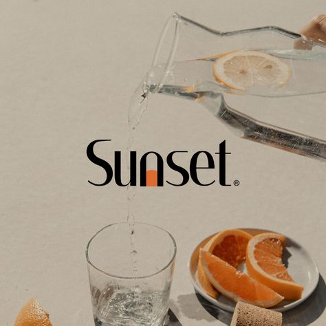 Branding Color Palettes, Bar Website, Sunset Restaurant, Boho Bar, Sunset Logo, Watercolor Branding, Palette Projects, Casual Restaurants, Beach Cafe