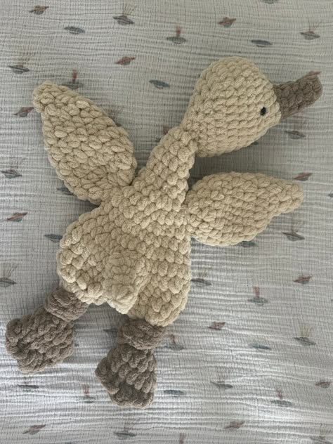 Goose Handmade Crochet Lovey Snuggler | knotted Lovey Amigurumi | Made to Order | Handmade Toy | Handmade baby gift | gift for baby shower Diy Baby Sensory Toys, Toy Crochet Patterns Free, Crochet Baby Lovey, Crochet Snuggler, Crochet Goose, Toy Crochet Patterns, Crochet Baby Projects, Handmade Baby Gift, Lovey Pattern