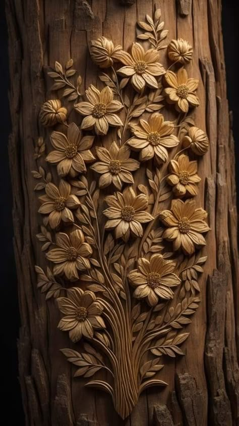 Wood Carving Flower Designs, Flower Carving Patterns, Carved Flowers In Wood, Birthday Greetings For Brother, Relief Wood Carving, Main Door Design Photos, Wood Jewelry Diy, Entry Doors With Glass, Door Design Photos