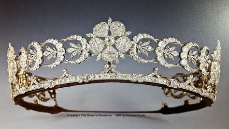 Royalty Dr, Royal Crowns, Silver Tiara, Royal Tiaras, Crowns And Tiaras, Diamond Tiara, Historical Jewellery, Tiara Crown, Fringe Necklace