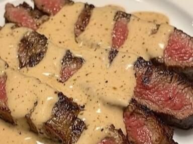 Steak with Haunted Bourbon Garlic Cream Sauce: A Fiery, Flavorful Delight - NewsBreak Bourbon Steak Sauce, Bbq Bacon Meatloaf, Garlic Cream Sauce Recipe, Savory Meatloaf, Bourbon Steak, Bacon Meatloaf, Bbq Baby Back Ribs, Tender Pork Chops, Bourbon Sauce