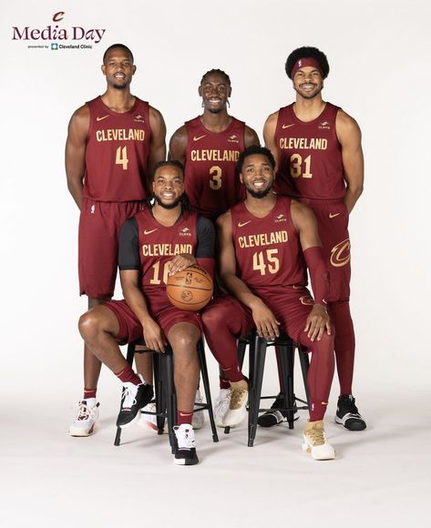 Mikal Bridges, Team Photoshoot, Doc Rivers, Cleveland Cavs, Joel Embiid, Donovan Mitchell, Media Day, Cleveland Clinic, Sports Images