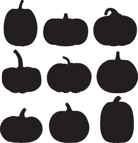 758 Outline Pumpkin Silhouette Illustrations & Clip Art - iStock Pumpkin Silhouette Templates, Pumpkin Outline Drawing, Pumpkin Sillouhette, Actividades Halloween, Pumpkin Illustration Halloween, Fall Window Painting, Pumpkin Silhouette, Pumpkin Outline, Mono Printing