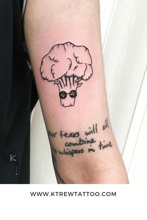 #tattoos #broccoli #broccolitattoo #tattooideas #cutetattoos #smalltattoos #mondaymotivation Broccoli Tattoo, Linework Tattoo, English Tattoo, Mini Drawings, Minimal Tattoo, Tattoo Photo, Future Tattoos, Tattoo Photos, Paw Print Tattoo