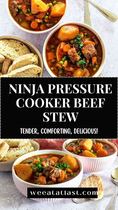 Pressure Cooker Beef Stew Ninja Foodi Pressure Cooker Beef Stew, Beef Stew Ninja Foodi Recipes, Ninja Foodie Beef Stew Recipe, Ninja Beef Stew Recipe, Beef Stew In Ninja Foodi, Ninja Foodi Beef Stew Recipes, Beef Stew Ninja Foodi, Ninja Foodi Stew Recipe, Ninja Foodi Beef Stew