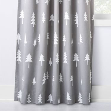 Nursery Curtains Boy, Tree Curtains, Geometric Curtains, Light Blocking Curtains, White Trees, Mountain Nursery, Cloud Island, Nursery Curtains, Pillow Fort