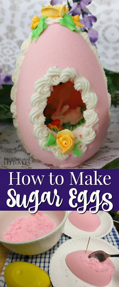 Panoramic Sugar Easter Eggs, Sugar Eggs For Easter, Eggs For Easter, Royal Icing Recipe, Easter Egg Crafts, Easter Eggs Chocolate, Sugar Eggs, Ideas For Easter Decorations, Easter Eggs Diy