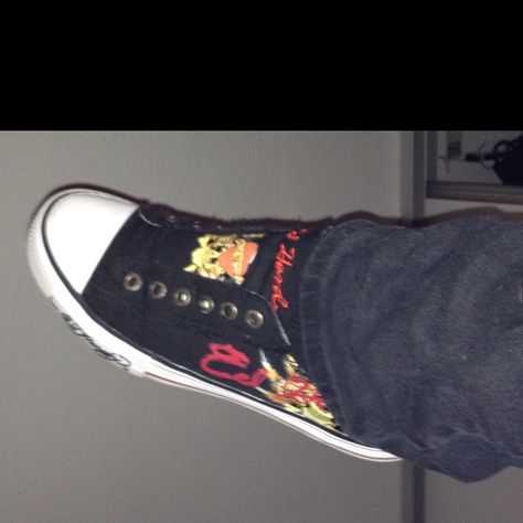 Ed Hardy Converse, Ed Hardy Sneakers, Converse Shoes Aesthetic, Shoes Aesthetic, Shoe Inspo, Aesthetic Shoes, Swag Shoes, Swaggy Outfits, Ed Hardy